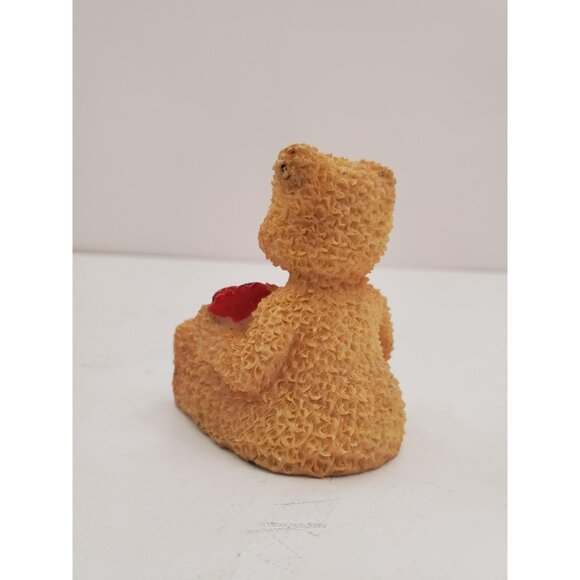 Valentine Teddy Bear Lampshade Finial Brown Resin - Picture 4 of 10